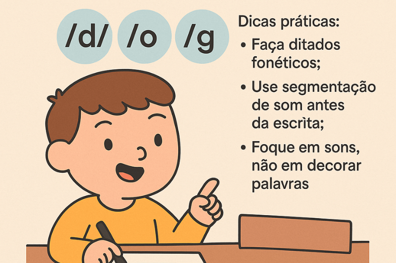 aluno dando dicas ciencia da leitura